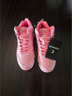 AND1 Assist 6.0 Pink Basketball Shoes Size 2